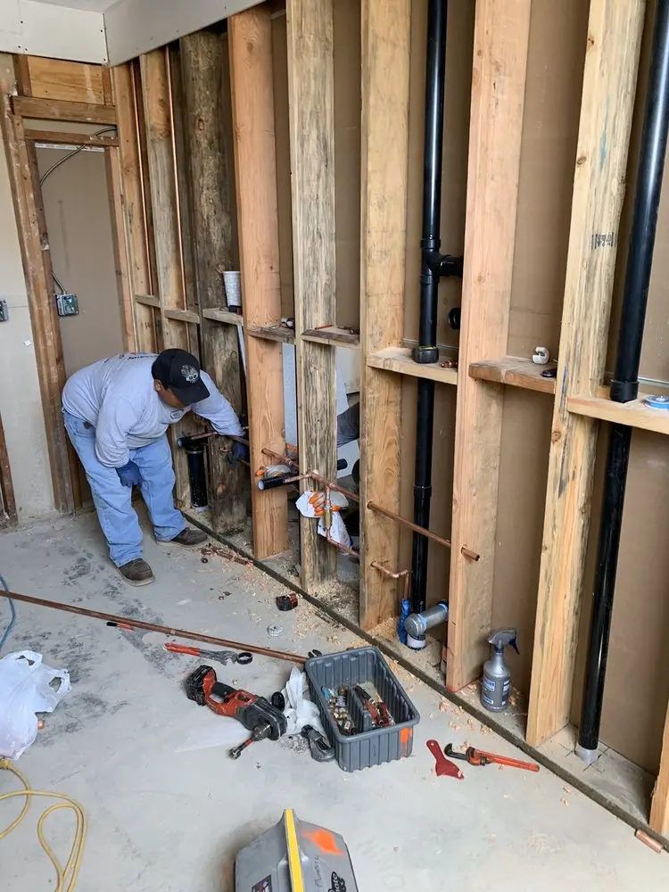 Commercial rough-in plumbing for Gas Line Repair in Hunters Trace